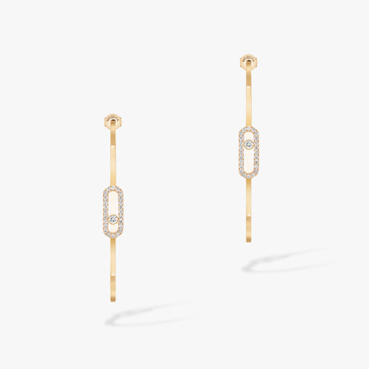 MSK-12468 movable hoop earrings large size