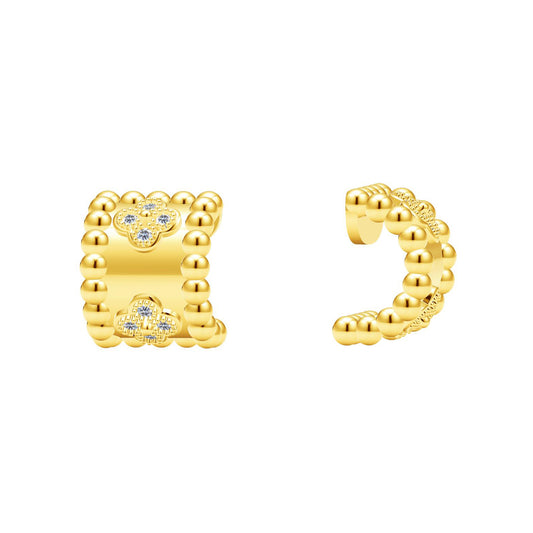VCA64424 plum blossom bead earrings