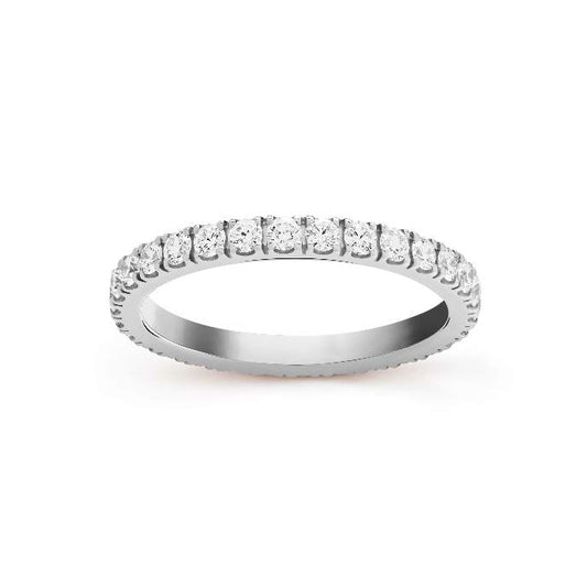 VCARP7RG00 2.1mm full diamond straight ring