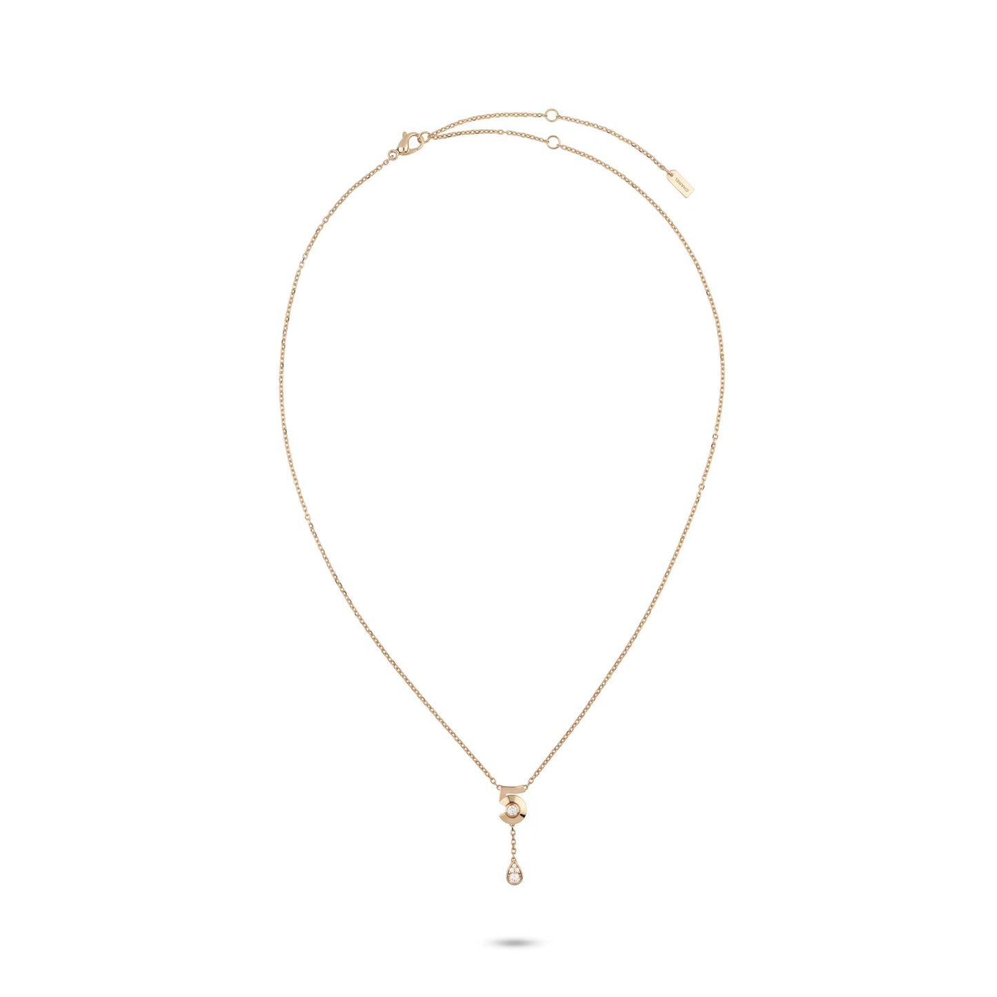 XNE-J12429 Number 5 tether pendant necklace