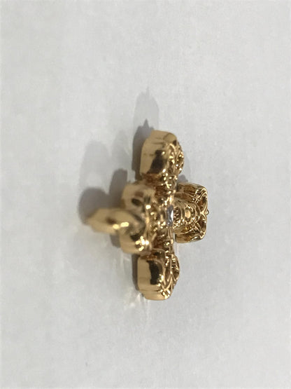 KLX-418544方钻茅花十字架项链 客版