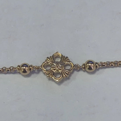 BQLT-BRA15158 18MM enamel version stone gold wire European style four-leaf clover bracelet customer version