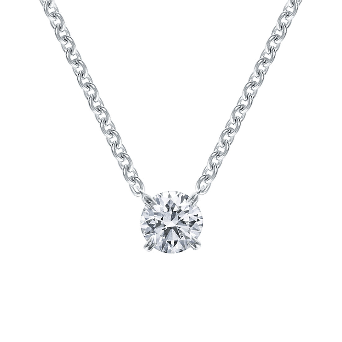 HW-PIDPRD010SI四双爪光金栓链吊坠吊坠1ct