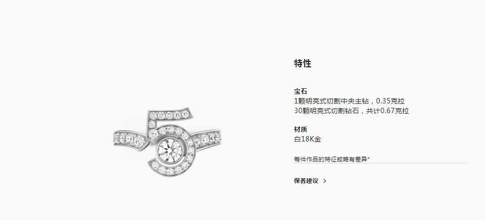 XNE-J12405 Number 5 Ring