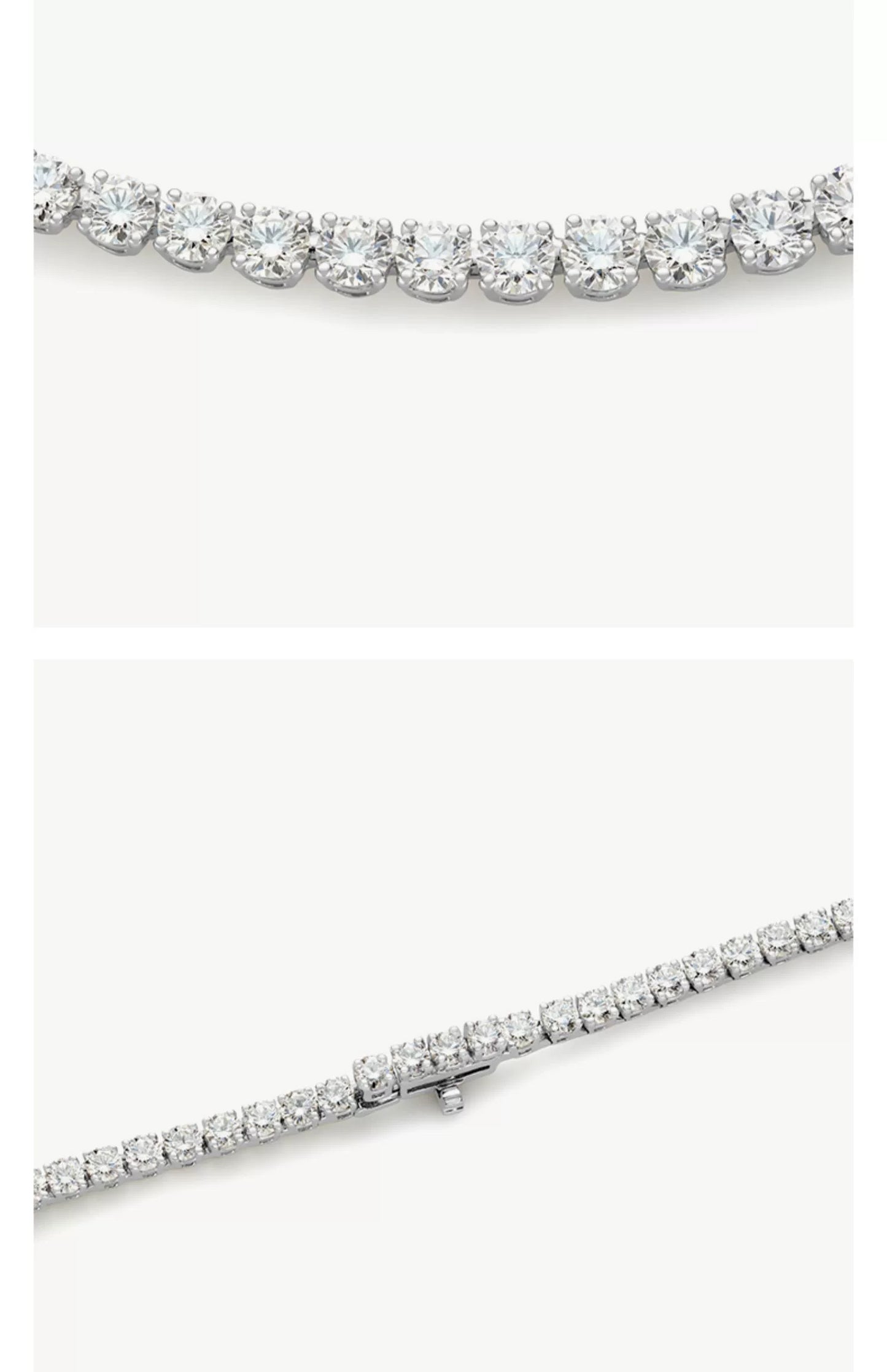 DBES-N102115 four-prong inlay necklace
