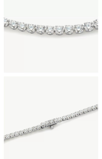 DBES-N102115 four-prong inlay necklace
