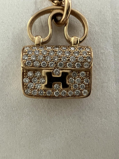 爱H仕-H109615B客版满镶包包吊坠