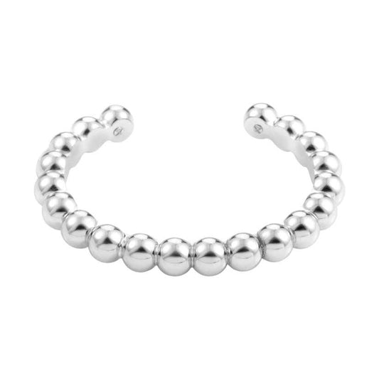 VCAVAN01020 single row pearlescent gold open bracelet