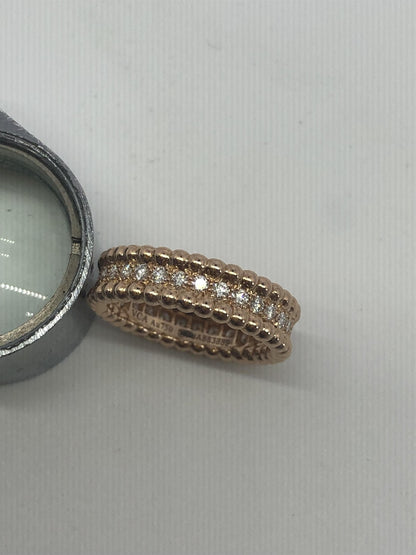 VCARP4E200 5.6mm bead edge single row diamond ring 52#