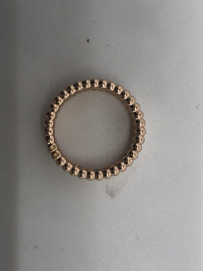 VCARP4E200 5.6mm bead edge single row diamond ring 52#