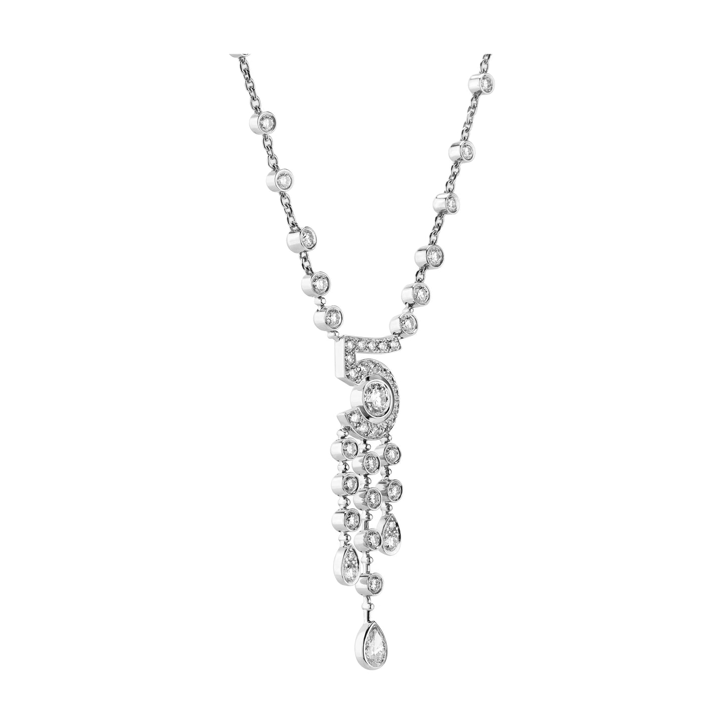 XNE-J11998 number 5-word necklace