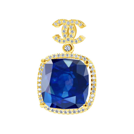 XNE-CN967903 Colorful Double C Pendant