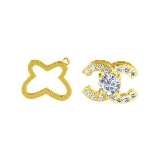 XNE-CNCP049 10.5mm Double C Pendant