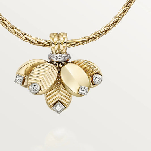 KDY-B7224964 coffee bean banana leaf pendant