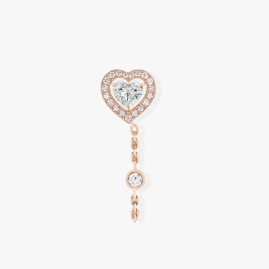 MSK-11557 single-sided heart-shaped stone earrings