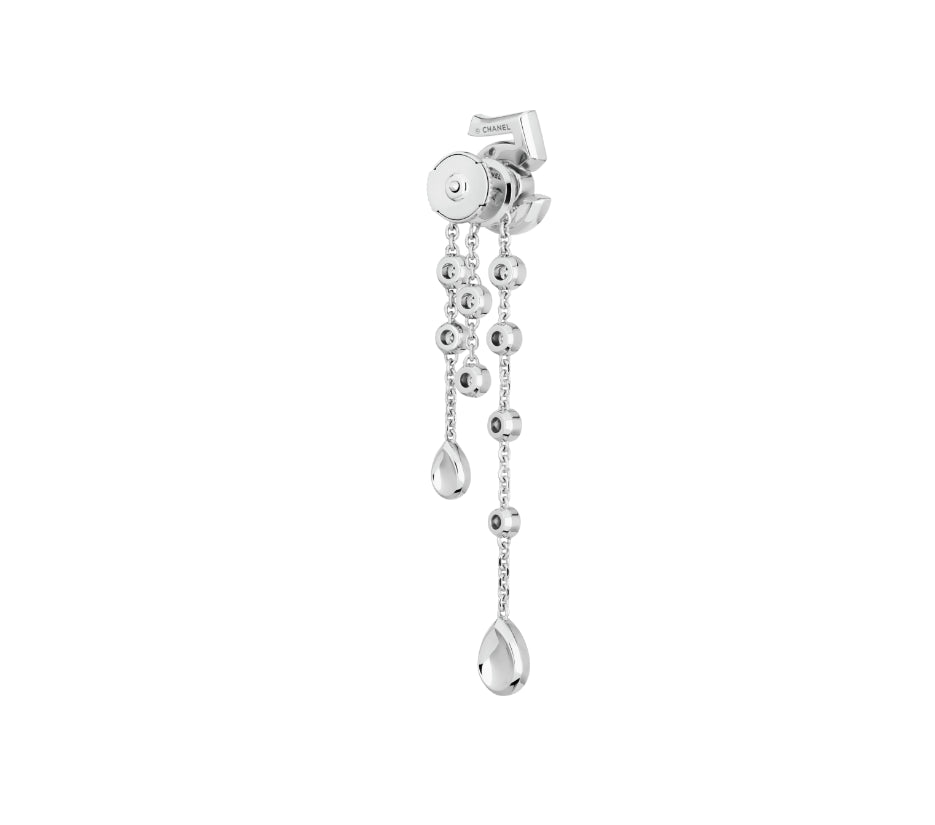 XNE-J12417 full diamond number 5 earrings