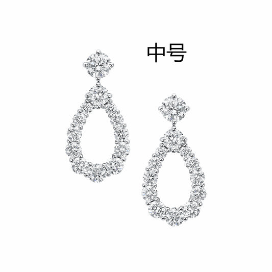 HW-EADPRDSMLP中号水滴耳环