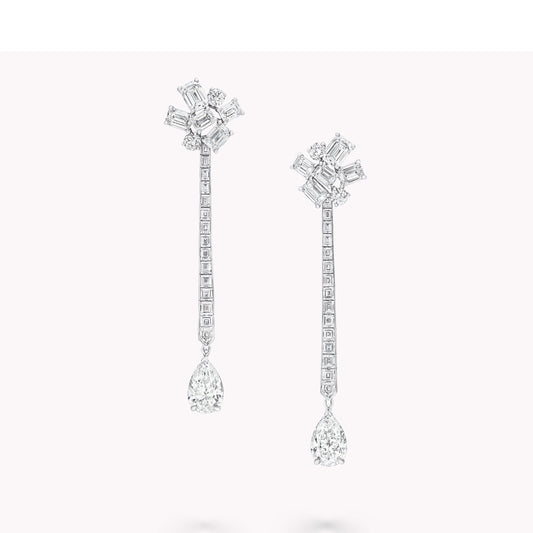 GLF-RGE1467 water drop ladder square earrings