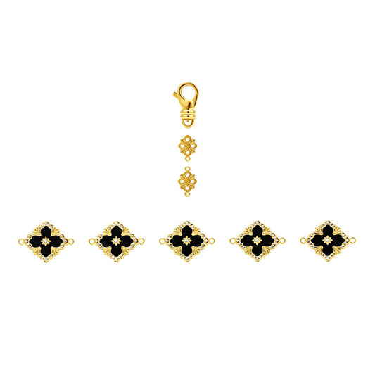 BQLT-BRC4181338 small full diamond European style four-leaf clover bracelet
