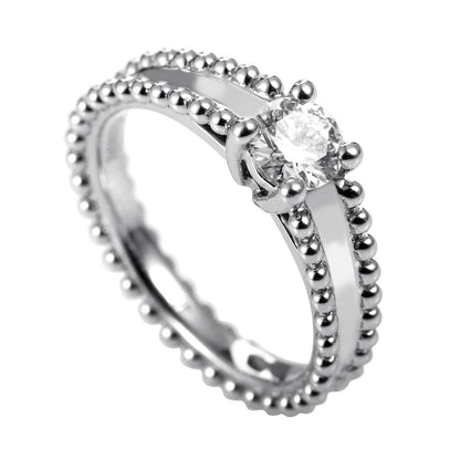 VCARG29500单头钻珠珠臂戒51#交叉四爪0.5ct