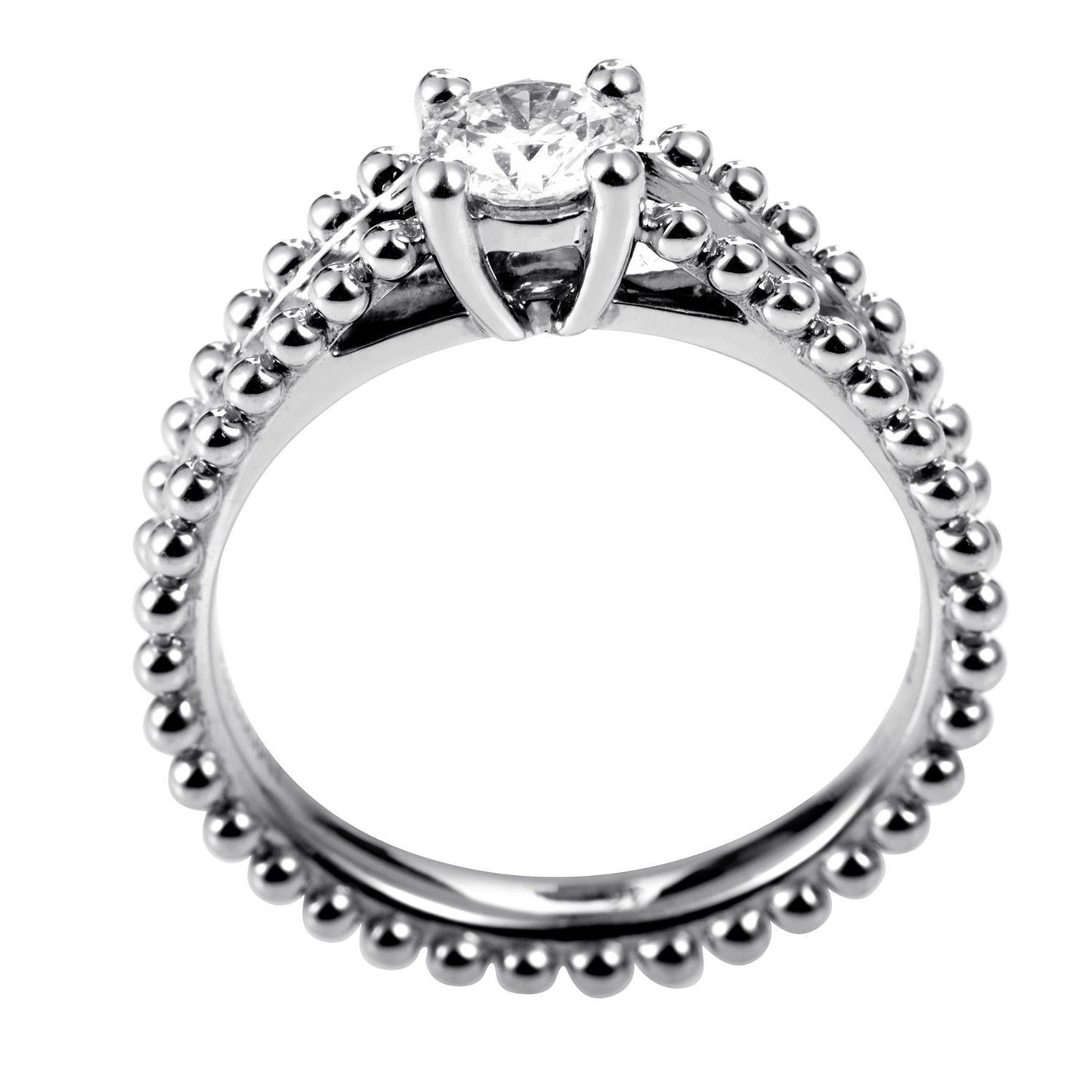 VCARG29500单头钻珠珠臂戒51#交叉四爪0.5ct