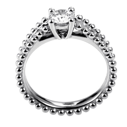 VCARG29500单头钻珠珠臂戒51#交叉四爪0.5ct