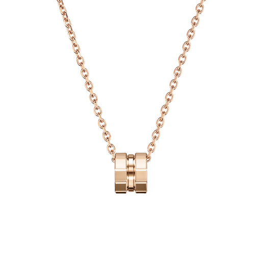 XB-797004-5001 Large Plaid Gold Pendant