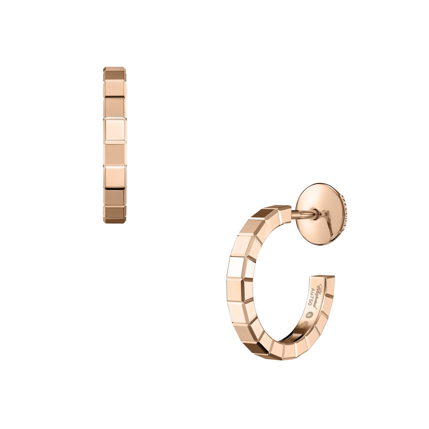XB-837702-5006 plaid gold earrings