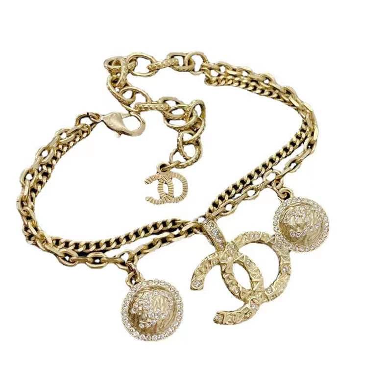 XNE-AB6094 double c double row denim bracelet