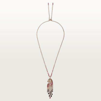 KDY-H7000325 Side Leopard Head Necklace