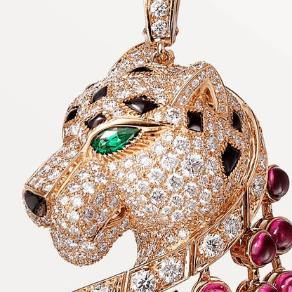 KDY-H7000325 Side Leopard Head Necklace