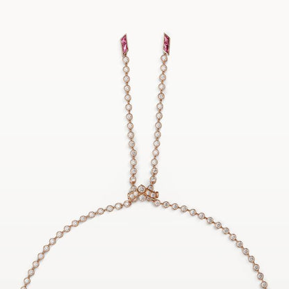 KDY-H7000325 Side Leopard Head Necklace