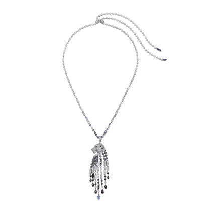 KDY-H7000325 Side Leopard Head Necklace