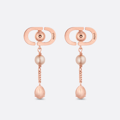DIOR-E1859PTCCY字母CD开口耳钉25mm