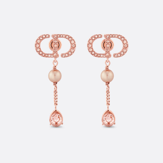 DIOR-E1859PTCCY Letter CD Open Stud Earrings 25mm