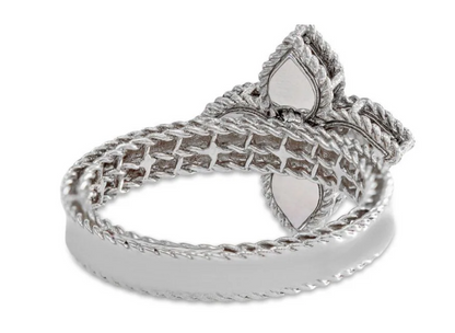 LBT-ADR777RI0639扭绳四叶草镶钻戒指