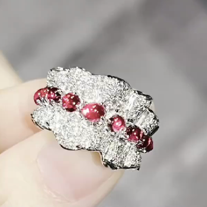 DIRO-215561 silk flower ring