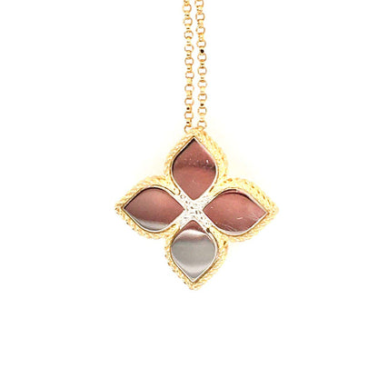 LBT-ADR777CL0652 20MM扭绳四叶草镶钻吊坠