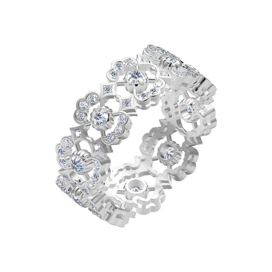 BQLT-JZ548224 7.5mm lace stone ring, water ripple
