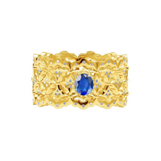 BQLT-JZ685582 bezel lace wavy edge arm ring
