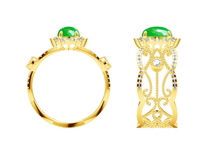 BQLT-JZ221766 10mm beaded halo lace colorful treasure wavy edge arm ring
