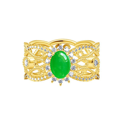 BQLT-JZ221766 10mm beaded halo lace colorful treasure wavy edge arm ring