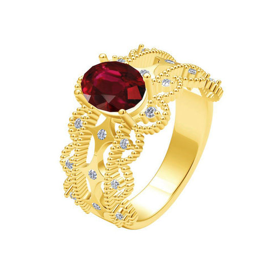 BQLT-JZ207205 11mm lace colored treasure wavy edge arm bead ring