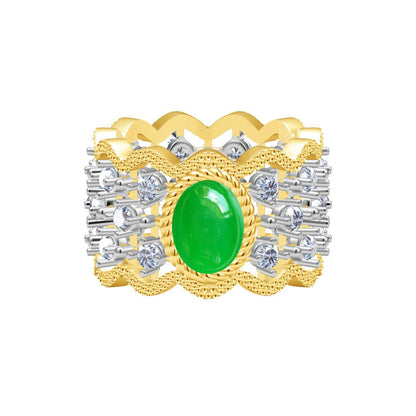 BQLT-EGFIUWR56 twisted rope set wavy edge arm ring
