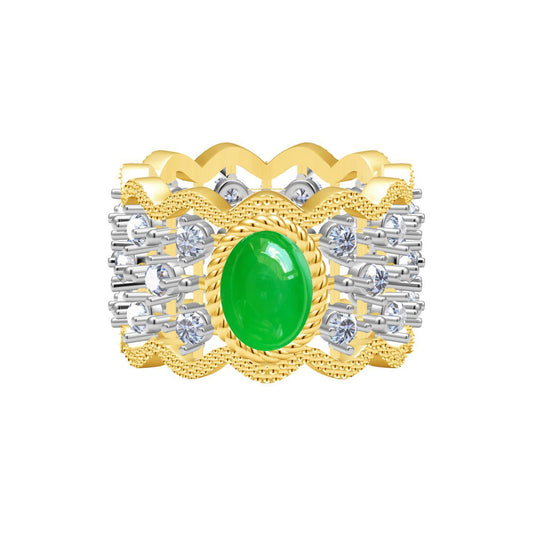 BQLT-EGFIUWR56 twisted rope set wavy edge arm ring