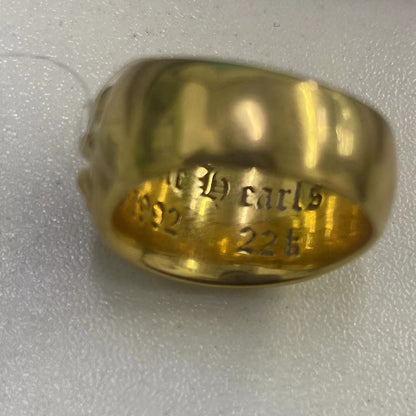 KLX-CH38724客版光金十字架茅花戒指