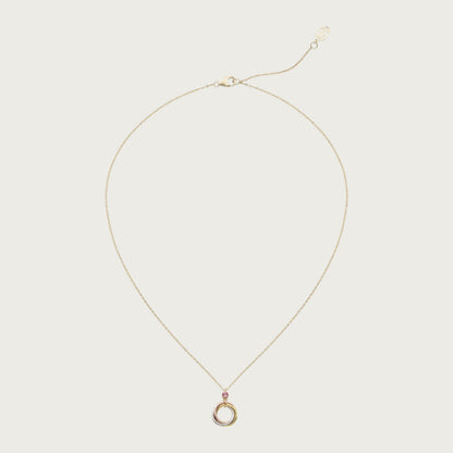 KDY-B7224962 Chinese Valentine's Day pink model 3 colors 3 rings three rings three colors 6 points pendant