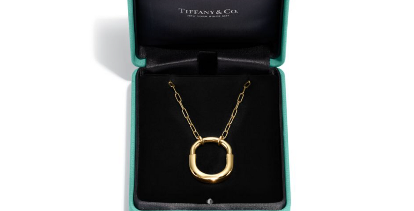 TIF-72342259中号厚爱锁光金项链