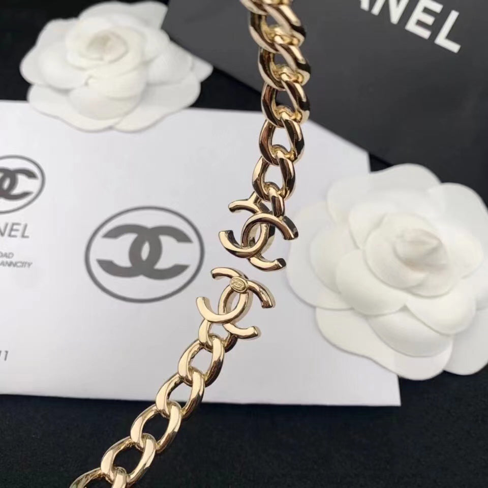 XNE-J113886 Double C denim chain collar 42cm