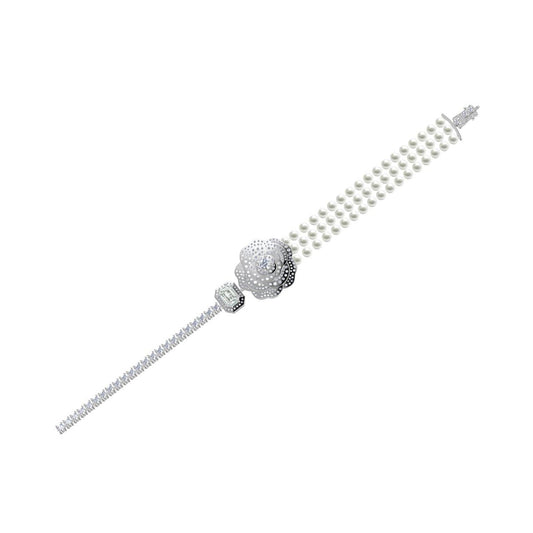 XNE-J52877 wave body camellia bracelet